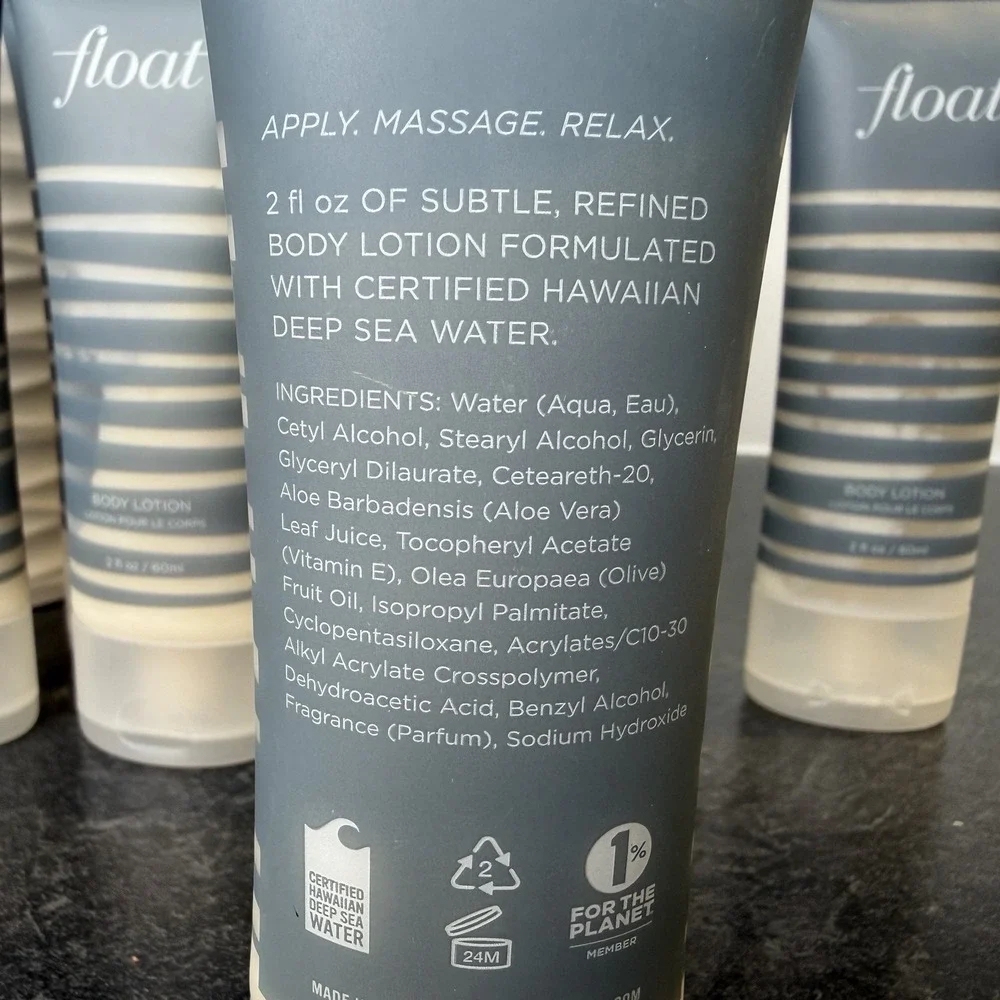 NEW William Roam FLOAT Sea Water Body Lotion 2 oz Lot Of 8